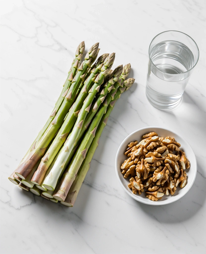 Fresh ingredients on a minimalist kitchen counter